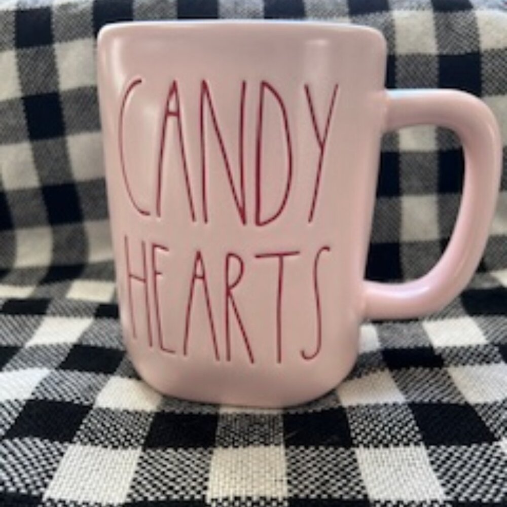 Rae Dunn Pink Candy Hearts Mug